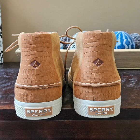 NWOT Sperry Men's Pluswave Ankle Boots, Tan, Sz 12 - Picture 5 of 16